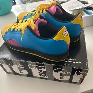 Icecream Kids Sneakers - Vibrant Blue, Pink, and Yellow